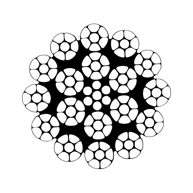 18/7 et 18×19 Ferro Wire Funis ISO MMCDVIII Classis - Non Rotating Funis