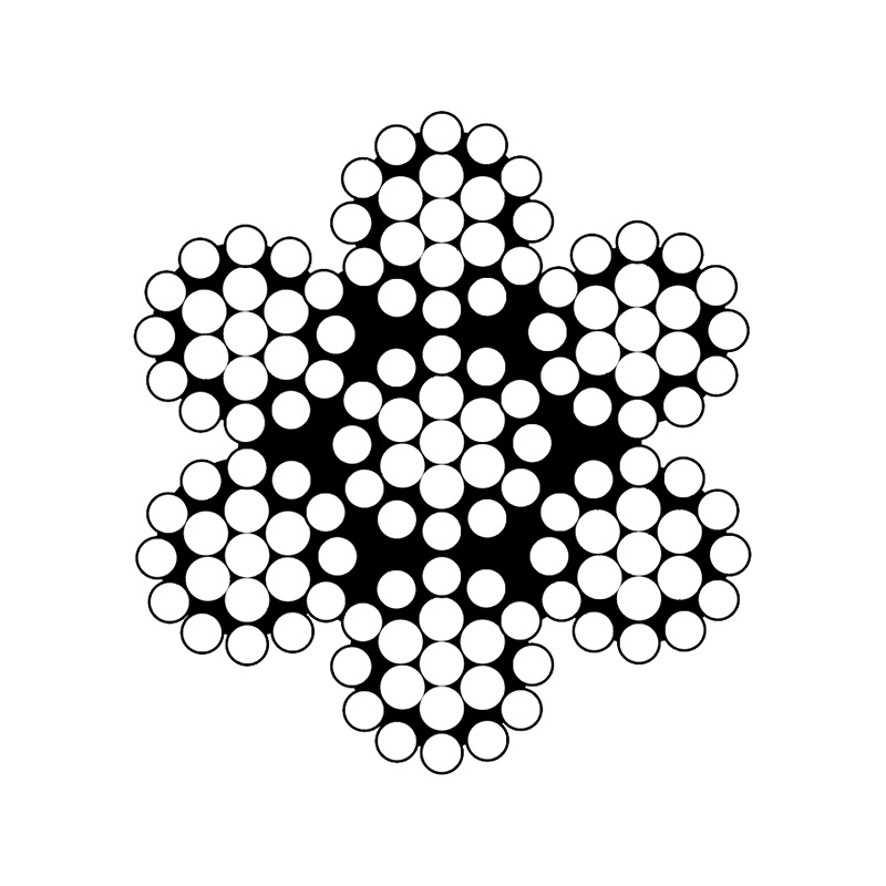 ASTM a 1023 Classification 7x7 et 7x19 Diameter (Galvanized) Proprium Funiculus